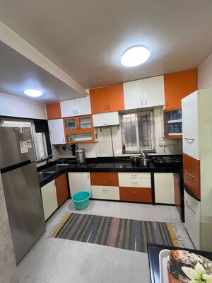Kitchen in 3 BHK Apartment at Kunal Icon, Pimple Saudagar – for Rent
