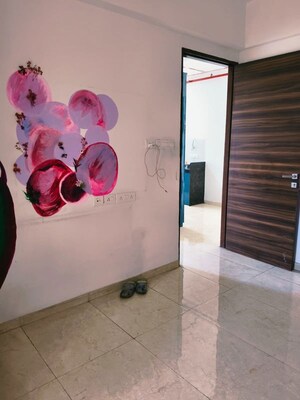 Bathroom in 2 BHK Apartment at Newa Bhakti Park, T.T.C. Industrial Area – for Rent