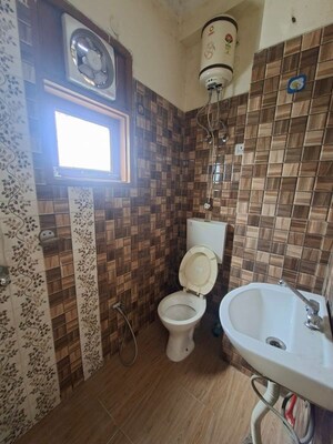 Bathroom in 1 BHK Builder Floor at Chattarpur – for Rent