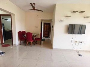 Living Room in 2 BHK Apartment at Serenity Heights, Malad West – for Rent