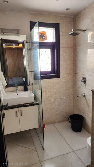 Bathroom in 4 BHK Builder Floor at Greater Kailash I – for Rent