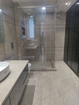 Bathroom in 4 BHK Builder Floor at Defence Colony – for Rent