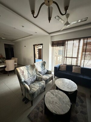 Living Room in 3.5 BHK Apartment at ABA Cleo County, Sector 121 – for Rent
