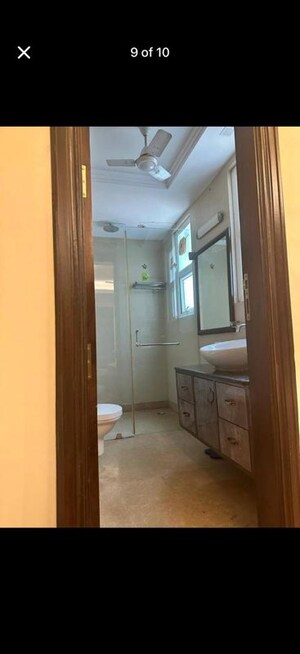 Bathroom in 1 BHK Builder Floor at Greater Kailash ii – for Rent