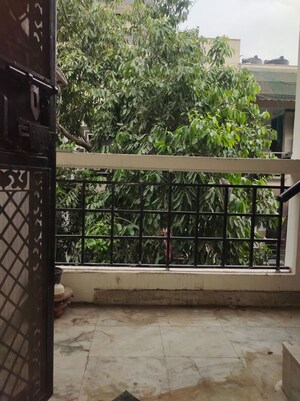 Balcony in 1 BHK Builder Floor at East Of Kailash – for Rent