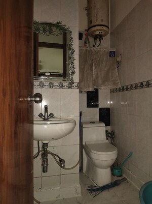 Bathroom in 1 BHK Builder Floor at East Of Kailash – for Rent