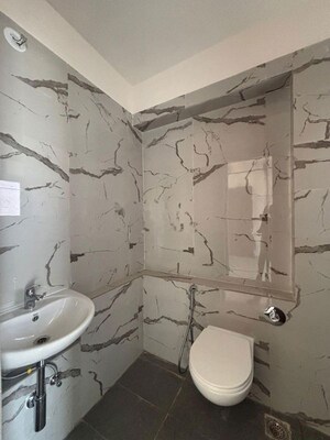 Bathroom in 2 BHK Apartment at Sheth Auris Bliss, Malad West – for Rent