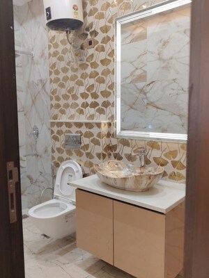 Bathroom in 3 BHK Builder Floor at Kalkaji – for Rent