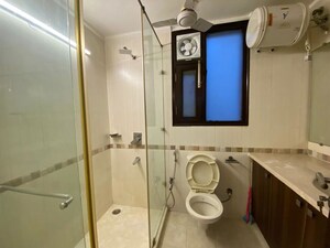 Bathroom in 3 BHK Builder Floor at Defence Colony – for Rent