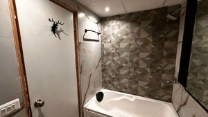 Bathroom in 3 BHK Apartment at Indrapuram – for Rent