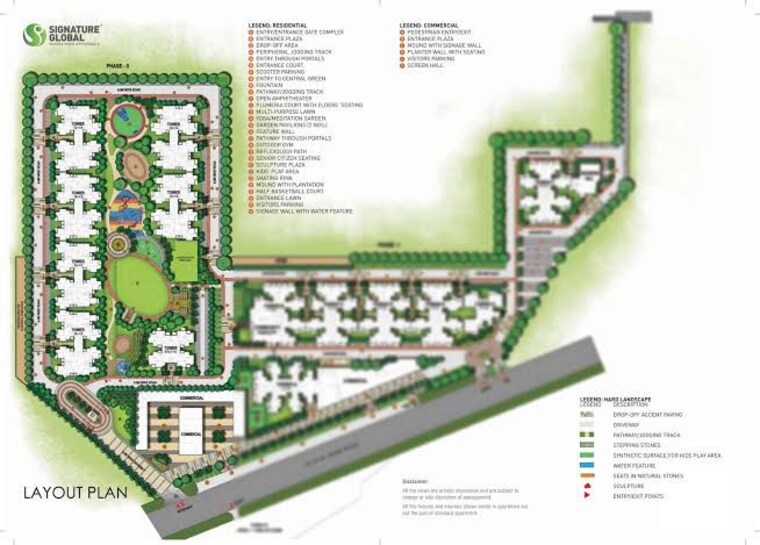 Master Plan, signature-orchard-avenue-2 2 Bedroom 1000 Sq.Ft. Apartment In Sector 93 Gurgaon 10408534