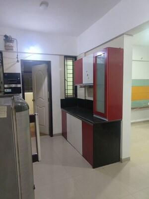 Kitchen in 2.5 BHK Apartment at Rama Capriccio Phase I, Wakad – for Rent