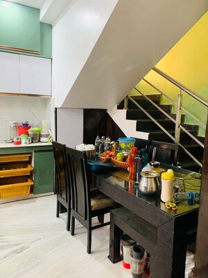 Staircase in 3.5 BHK Villa at Srinivasa Lakeview, Kukatpally – for Rent