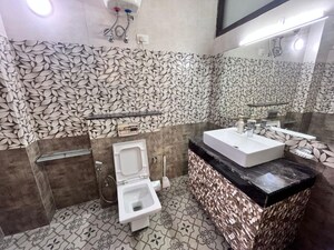 Bathroom in 5 BHK Builder Floor at Sushant Lok ii – for Rent