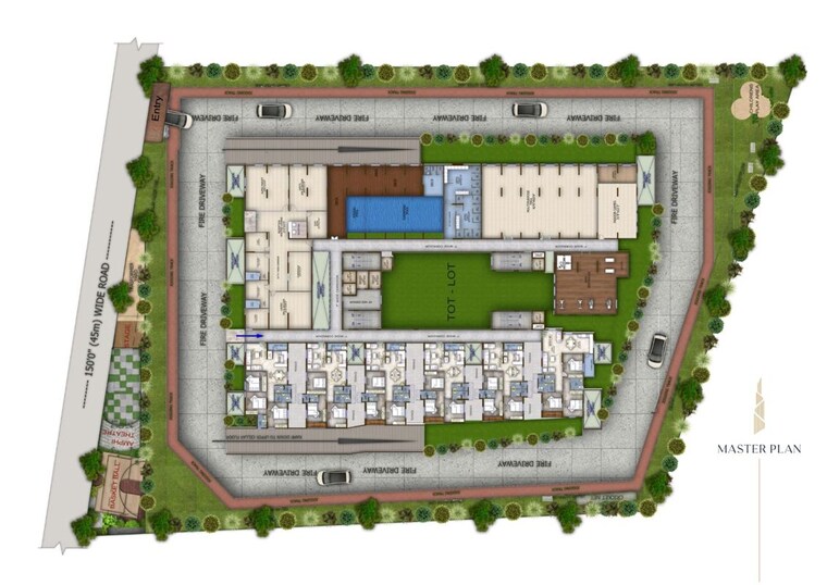 Master Plan, eapl-sri-tirumala-fortune 4 Bedroom 2943 Sq.Ft. Apartment In Tukkuguda Hyderabad 10408675