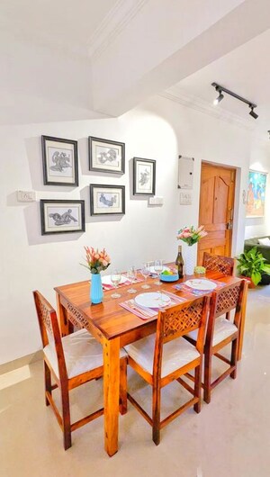 Living Room in 2 BHK Apartment at Siolim – for Rent
