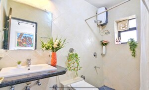 Bathroom in 2 BHK Apartment at Siolim – for Rent
