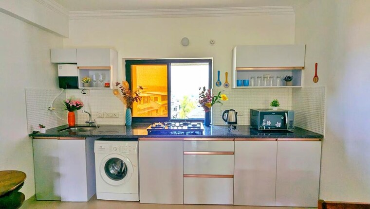 Kitchen, siolim 2 Bedroom 1000 Sq.Ft. Apartment In Siolim Goa 10403751