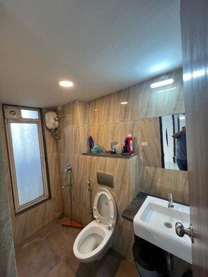 Bathroom in 2 BHK Apartment at Lodha Amara, Kolshet Road – for Rent