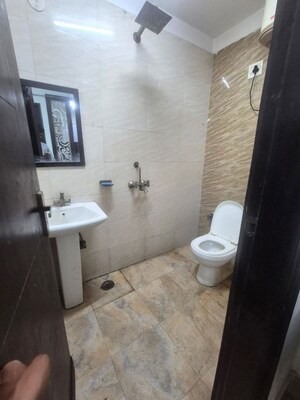 Bathroom in 1 BHK Builder Floor at Chattarpur – for Rent
