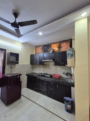 Kitchen in 2 BHK Builder Floor at Ramesh Nagar – for Rent