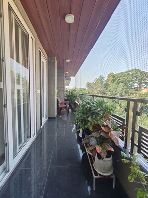 Balcony in 4 BHK Builder Floor at Saket – for Rent