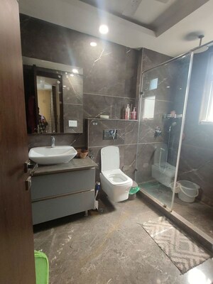 Bathroom in 4 BHK Builder Floor at Saket – for Rent