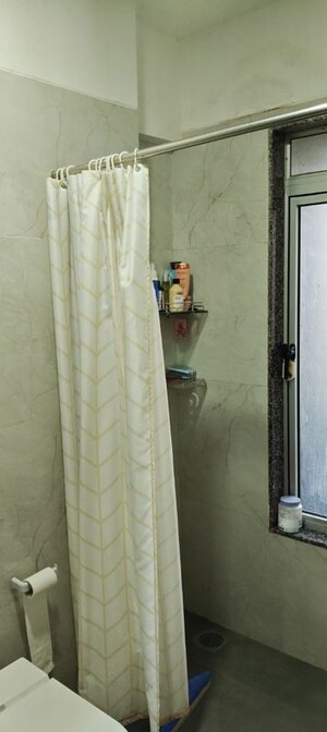 Bathroom in 2 BHK Apartment at Sunny Shanti Heights, Mulund West – for Rent