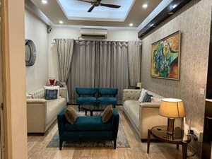 Living Room in 3 BHK Builder Floor at Ansal API Esencia, Sector 67 – for Rent