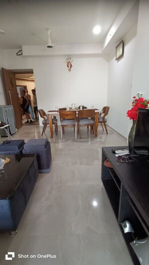 Living Room in 2 BHK Apartment at Sheth Auris Bliss, Malad West – for Rent