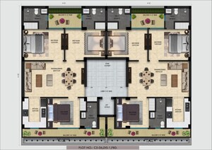 Floor Plan in 3 BHK Builder Floor at BPTP District Faridabad, Sector 81 – for Sale