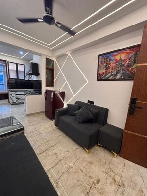 Living Room in 1 BHK Apartment at Saket – for Rent