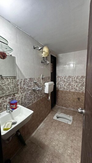 Bathroom in 2 BHK Apartment at Centralites CHS, Ulwe – for Rent