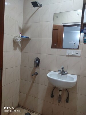 Bathroom in 2 BHK Builder Floor at Malviya Nagar – for Rent