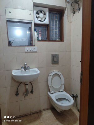 Bathroom in 2 BHK Builder Floor at Malviya Nagar – for Rent