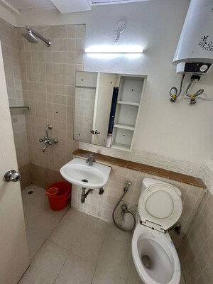 Bathroom in 3 BHK Apartment at Jaypee Green Kosmos Phase II, Sector 134 – for Rent