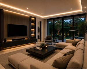 Living Room in 4 BHK Independent House at Koorkenchery – for Sale