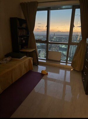 Living Room in 2 BHK Apartment at Sheth Auris Serenity Tower 2, Malad West – for Rent