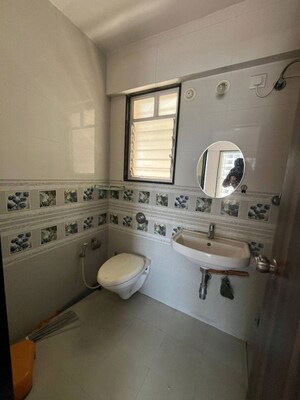 Bathroom in 2 BHK Apartment at Nirman Abhilasha, Lohgaon – for Rent