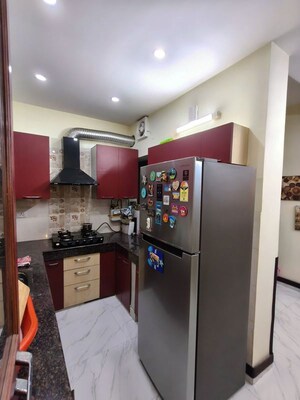 Kitchen in 2 BHK Builder Floor at Chittaranjan Park – for Rent