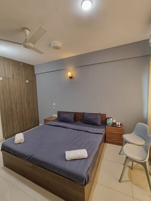 Bedroom in 1 RK Apartment at Wegmans Business Park, Knowledge Park 3 Greater Noida – for Rent