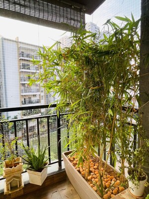 Balcony in 2 BHK Apartment at Anuhar Art Of Living, Manikonda – for Rent