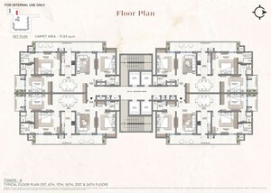 Floor Plan in 3 BHK Apartment at Preet Colony – for Sale