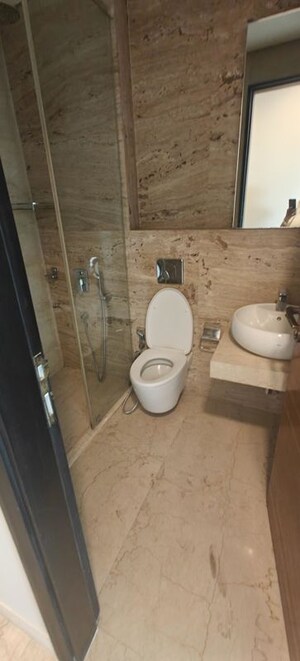 Bathroom in 4 BHK Apartment at Omkar 1973, Worli – for Rent