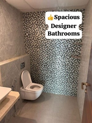Bathroom in 4 BHK Apartment at Ajmera Aeon, Bhakti Park – for Rent