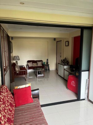 Living Room in 1 BHK Apartment at Suraj Jacob Apartment, Dadar West – for Sale