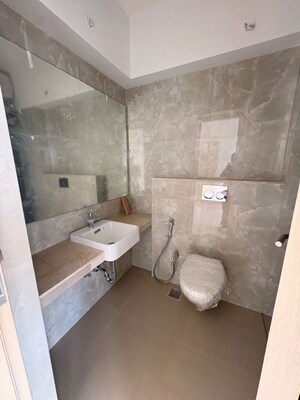 Bathroom in 3 BHK Apartment at Courtyard by Narang Realty and The Wadhwa Group, Pokhran Road No Two – for Rent