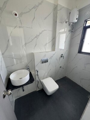 Bathroom in 3 BHK Apartment at Courtyard by Narang Realty and The Wadhwa Group, Pokhran Road No Two – for Rent