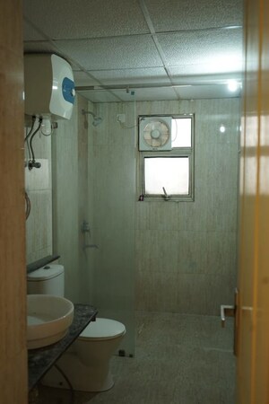 Bathroom in 3 BHK Apartment at Proplarity Pratham, Gomti Nagar – for Rent