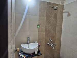 Bathroom in 3 BHK Apartment at Rutuparna Apartments, Baner – for Rent